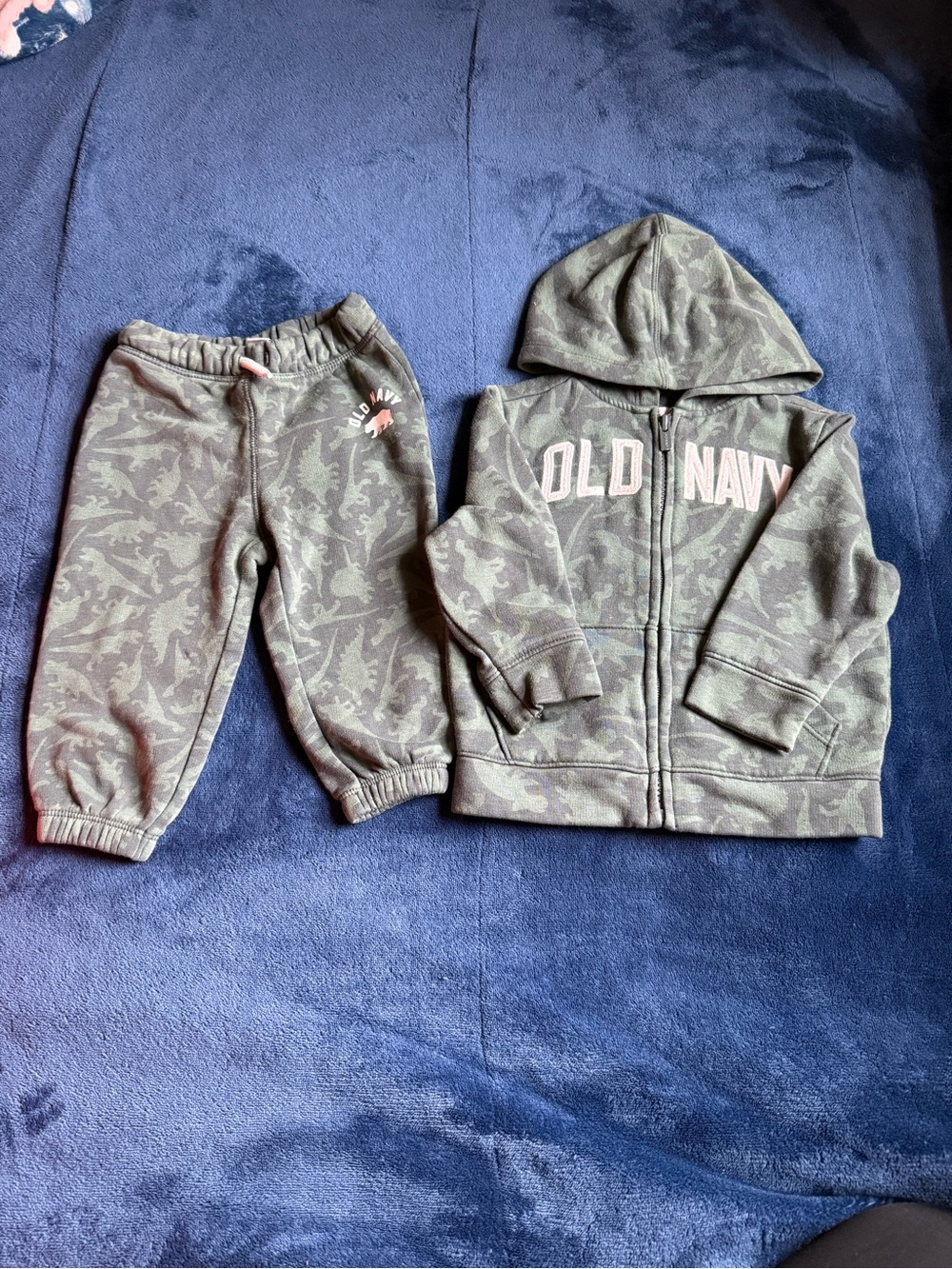 Old Navy Green Camo Hoodie & Joggers Set
